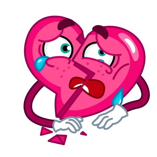 💔 Стикер «Валентинка» для Telegram