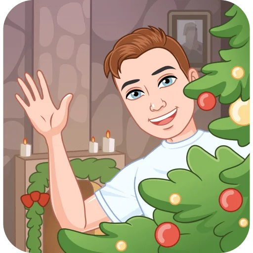 🎄 Стикер «Зимний vmoji Без Текста» для Telegram