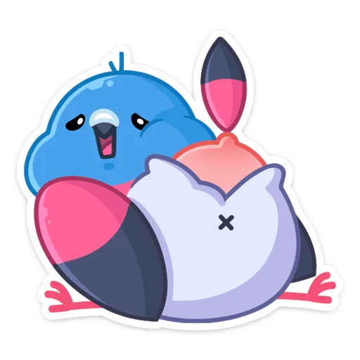 🍑 Стикер «Фестивальные голуби» для Telegram