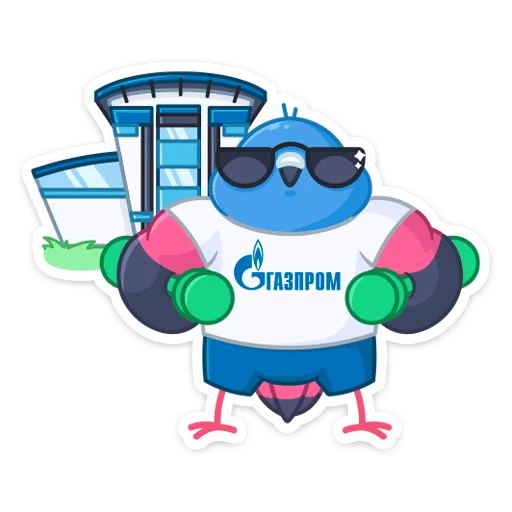 😎 Стикер «Фестивальные голуби» для Telegram