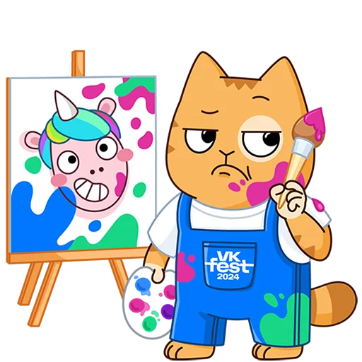 🧑‍🎨 Стикер «VK Fest 2024 Без текста» для Telegram