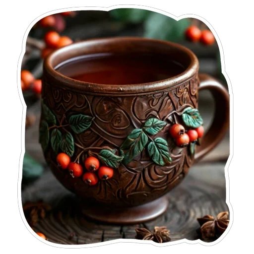 🍵 Стикер «Вкусно» для Telegram