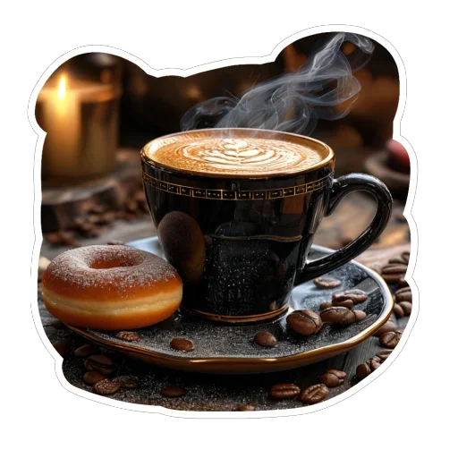 ☕️ Стикер «Вкусно» для Telegram