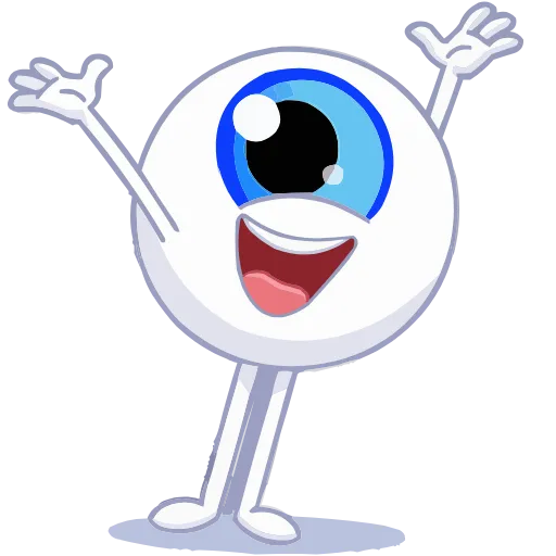 Стикерпак Глазки Без Текста для Telegram