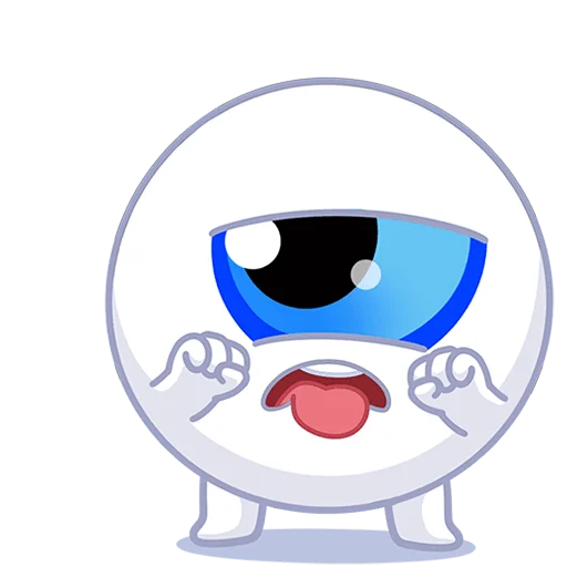 🤢 Стикер «Глазки Без Текста» для Telegram