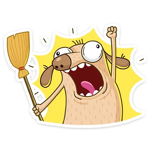 🗣 Стикер «Дигги и Зак» для Telegram