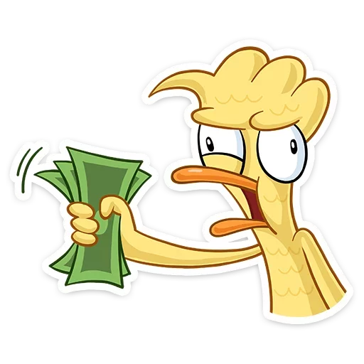 💵 Стикер «Дигги и Зак» для Telegram