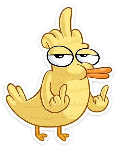 🖕 Стикер «Дигги и Зак» для Telegram
