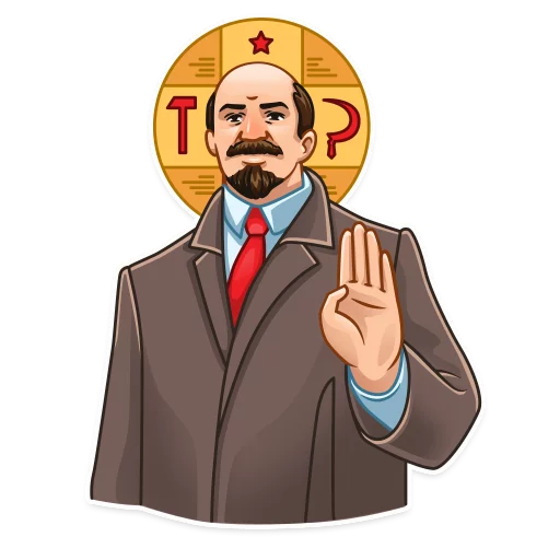 😇 Стикер «Lenin» для Telegram