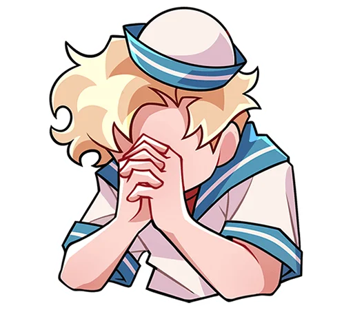 🥺 Стикер «Матрос Владик без надписей» для Telegram