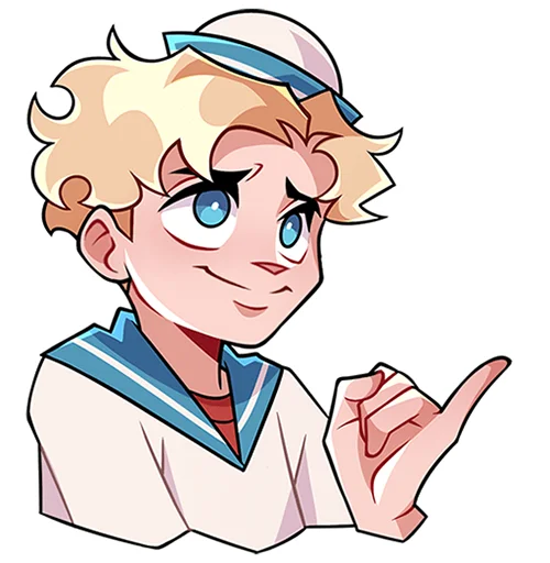 🥺 Стикер «Матрос Владик без надписей» для Telegram