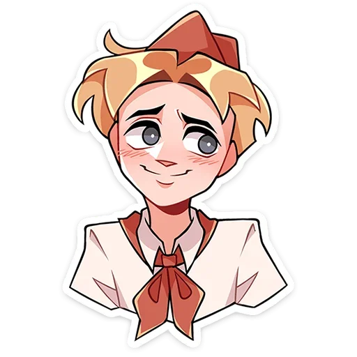 ☺ Стикер «Пионер Владик без надписей» для Telegram