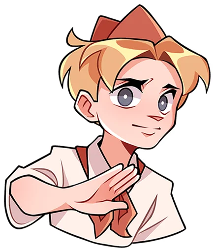 🙅‍♂ Стикер «Пионер Владик без надписей» для Telegram