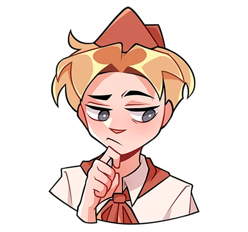 🤔 Стикер «Пионер Владик без надписей» для Telegram