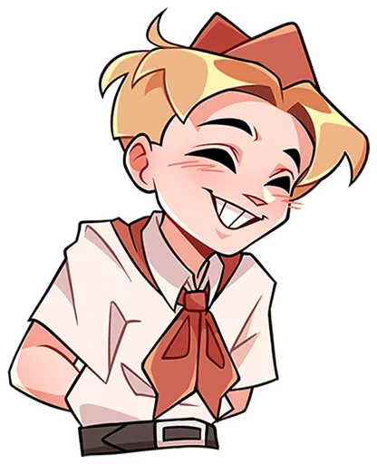 ☺ Стикер «Пионер Владик без надписей» для Telegram