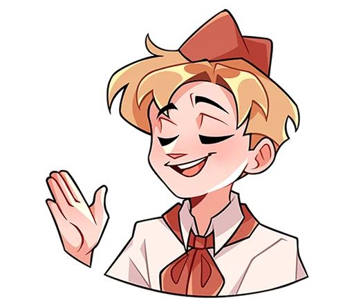 ☺ Стикер «Пионер Владик без надписей» для Telegram