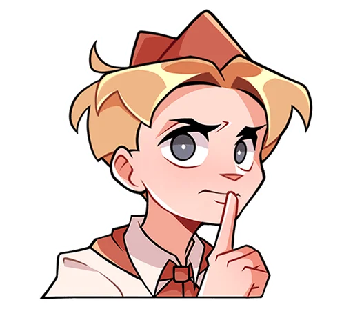 🤫 Стикер «Пионер Владик без надписей» для Telegram