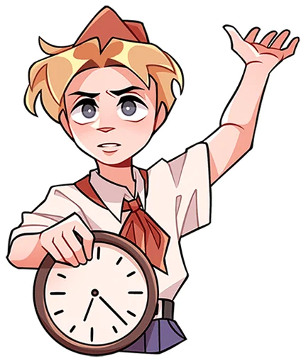 ⏰ Стикер «Пионер Владик без надписей» для Telegram