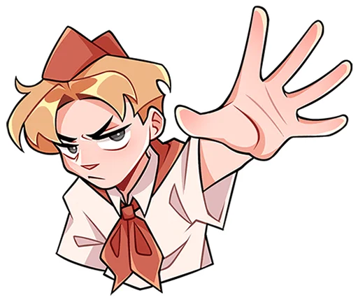 ⛔ Стикер «Пионер Владик без надписей» для Telegram