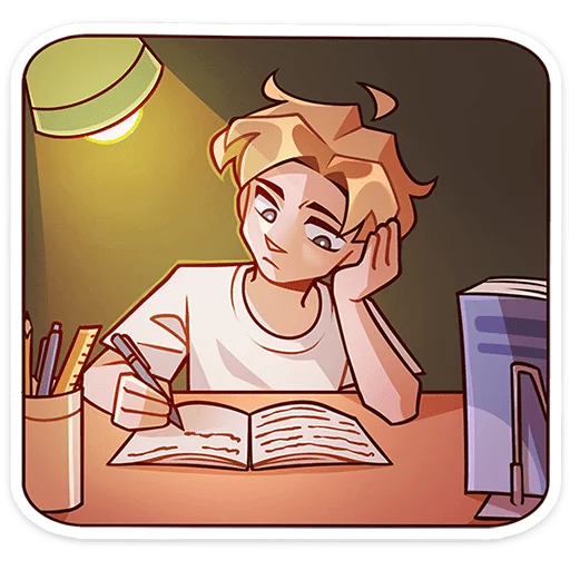 🫠 Стикер «Школьник Владик без надписей» для Telegram