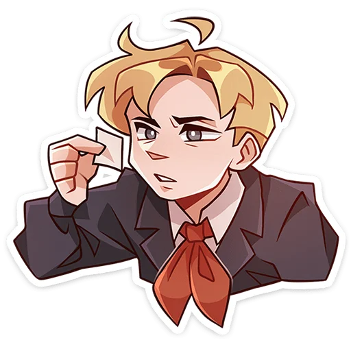 🧐 Стикер «Школьник Владик без надписей» для Telegram