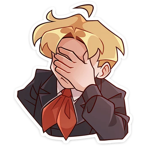 🤦 Стикер «Школьник Владик без надписей» для Telegram