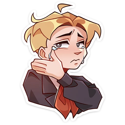 😢 Стикер «Школьник Владик без надписей» для Telegram