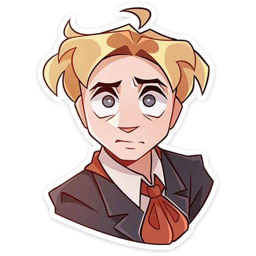 😳 Стикер «Школьник Владик без надписей» для Telegram