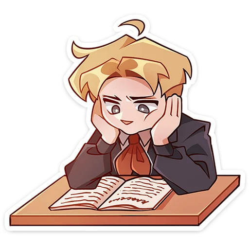 😔 Стикер «Школьник Владик без надписей» для Telegram