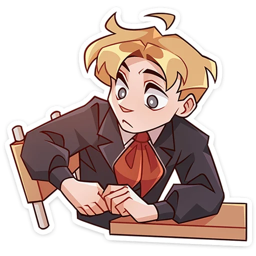 🤨 Стикер «Школьник Владик без надписей» для Telegram