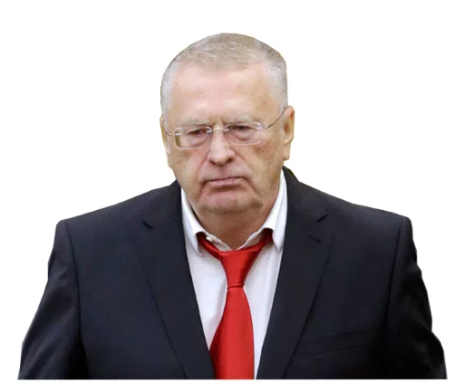 😔 Стикер «Владимир Вольфович Жириновский» для Telegram