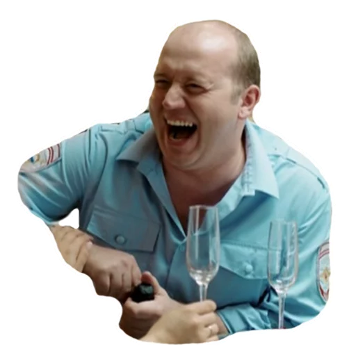 😃 Стикер «Полицейский с рублёвки. Володя» для Telegram