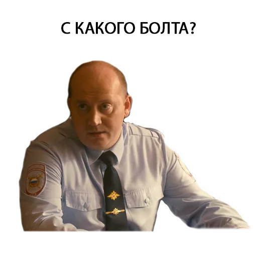 ❓ Стикер «Полицейский с рублёвки. Володя» для Telegram