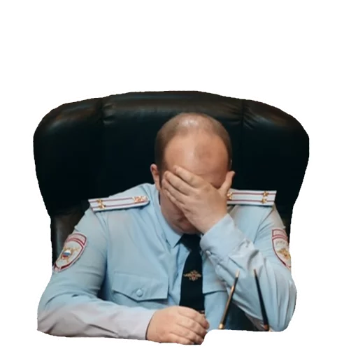 🤦 Стикер «Полицейский с рублёвки. Володя» для Telegram