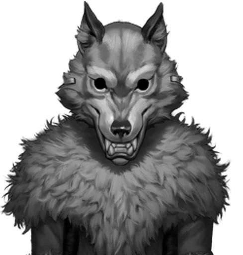 🌟 Стикер «Волк из новеллы Зайчик» для Telegram