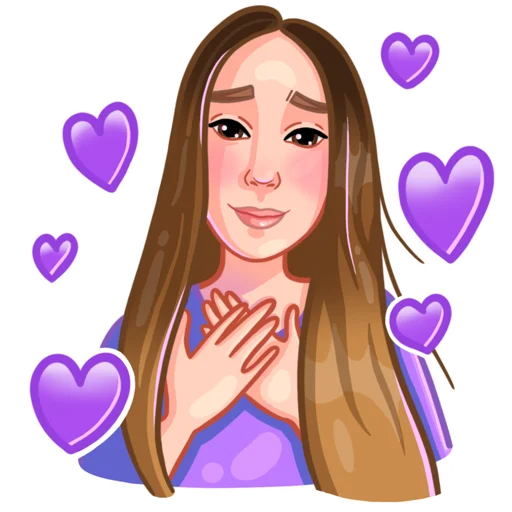 🥰 Стикер «Стикерпак художницы» для Telegram