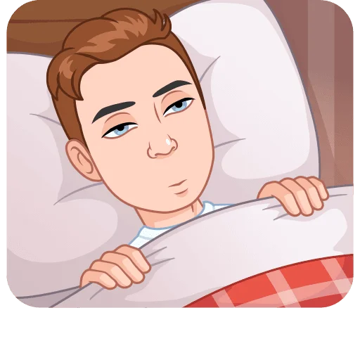 😪 Стикер «Интеллигентный vmoji Без Текста» для Telegram