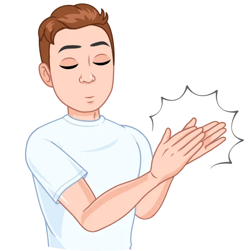 👏 Стикер «Интеллигентный vmoji Без Текста» для Telegram