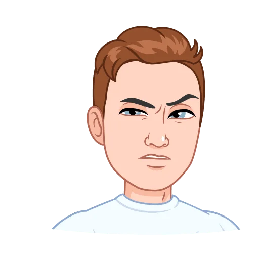 😒 Стикер «Интеллигентный vmoji Без Текста» для Telegram