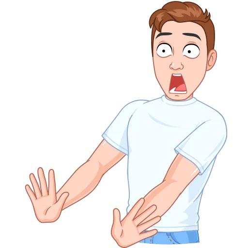 😨 Стикер «Интеллигентный vmoji Без Текста» для Telegram