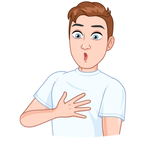 😱 Стикер «Интеллигентный vmoji Без Текста» для Telegram