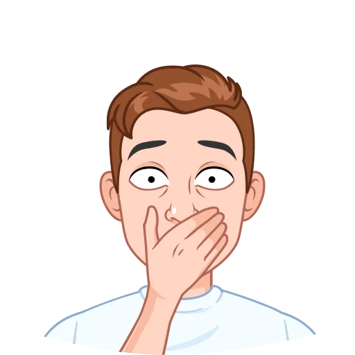 🫢 Стикер «Интеллигентный vmoji Без Текста» для Telegram