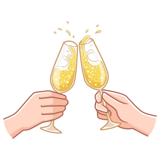 🥂 Стикер «Зимний vmoji» для Telegram