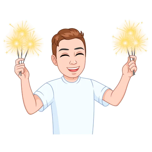 🎇 Стикер «Зимний vmoji» для Telegram