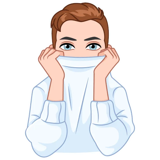 😶 Стикер «Зимний vmoji» для Telegram