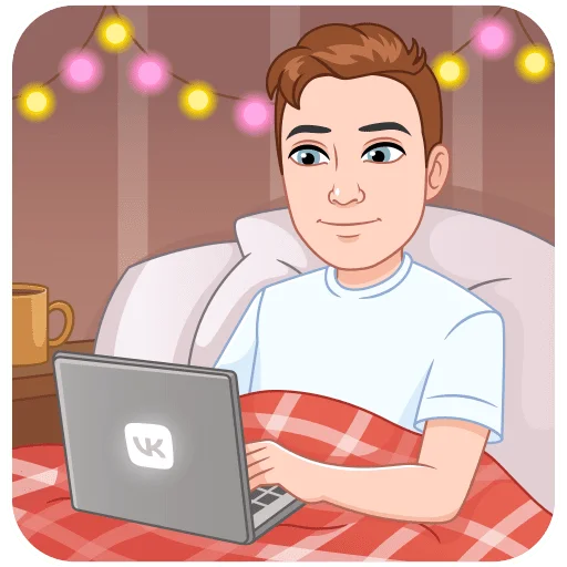 💻 Стикер «Зимний vmoji» для Telegram