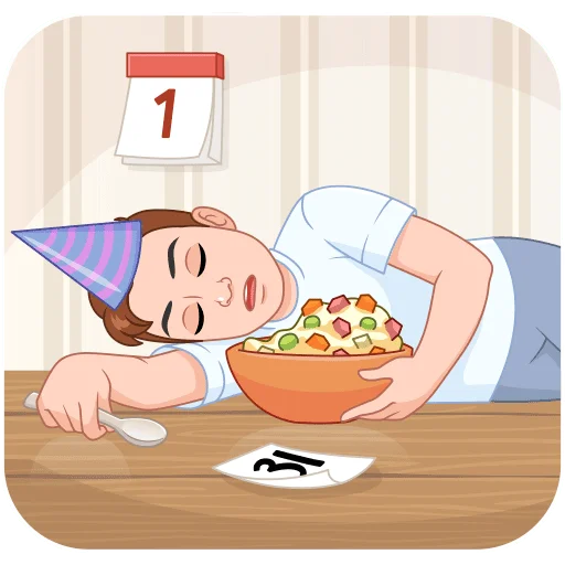 😴 Стикер «Зимний vmoji» для Telegram