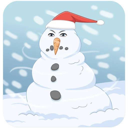 ⛄ Стикер «Зимний vmoji» для Telegram