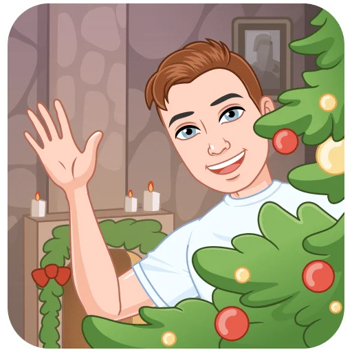 🎄 Стикер «Зимний vmoji» для Telegram