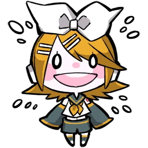😃 Стикер «LINEHatsune & KagamineBlackencir» для Telegram